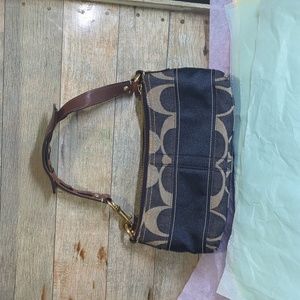 Denim Coach purse